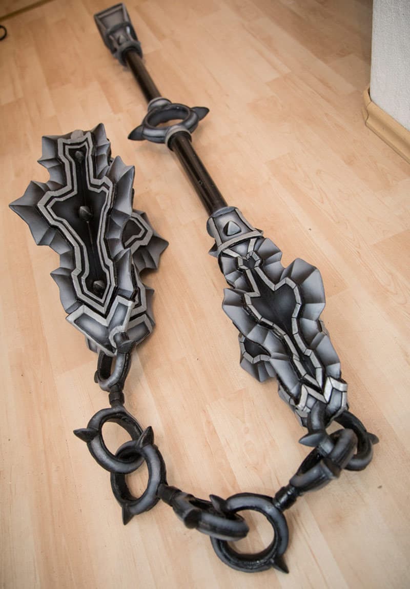 Crusader Flail Diablo 3 Worbla Cosplay Progress by Kamui Cosplay