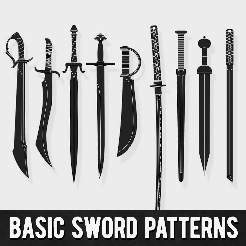 Basic Sword Pattern Collection 15 Designs Download PDF