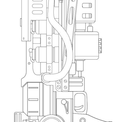 Gauss Rifle Blueprint from Fallout 4 by Kamui Cosplay