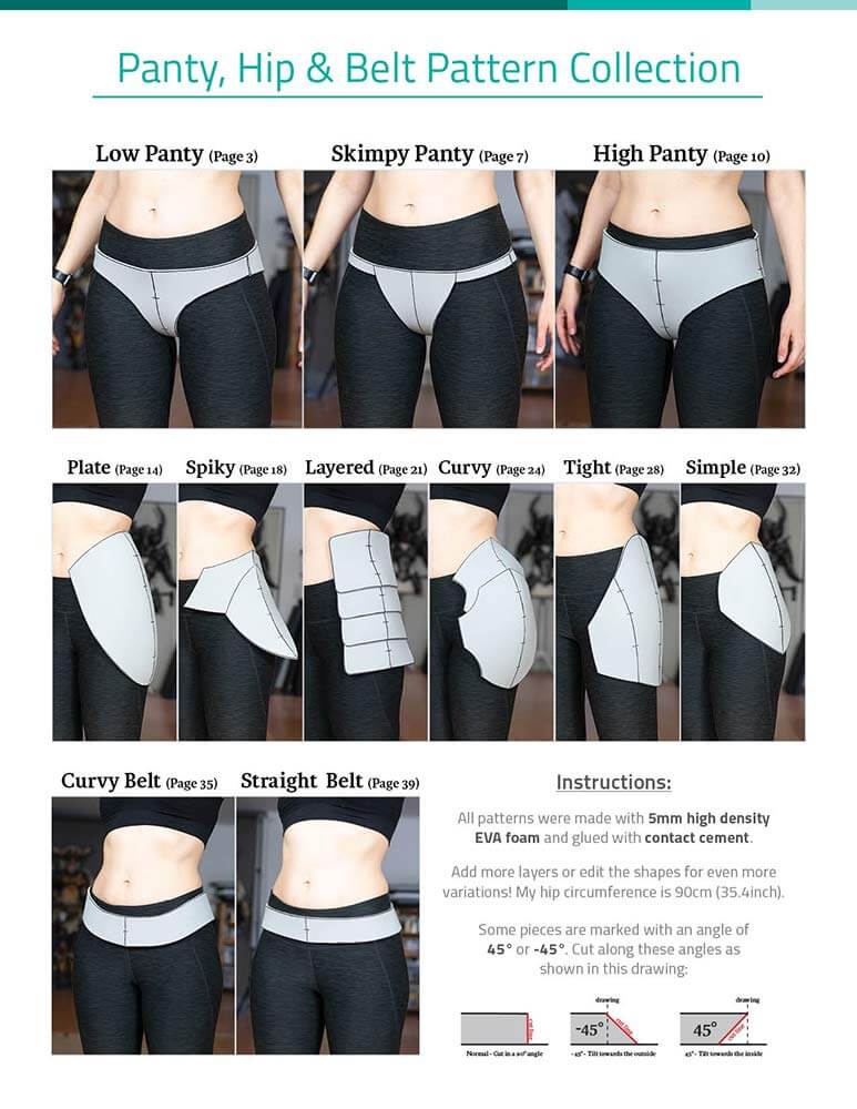 Panty, Hip & Belt Pattern Collection (11 Designs) - Digital Download | PDF