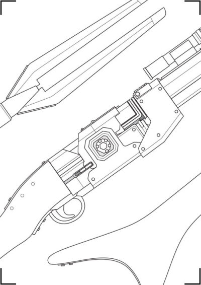 Mandalorian Rifle Blueprint - Digital Download | PDF by Kamui Cosplay