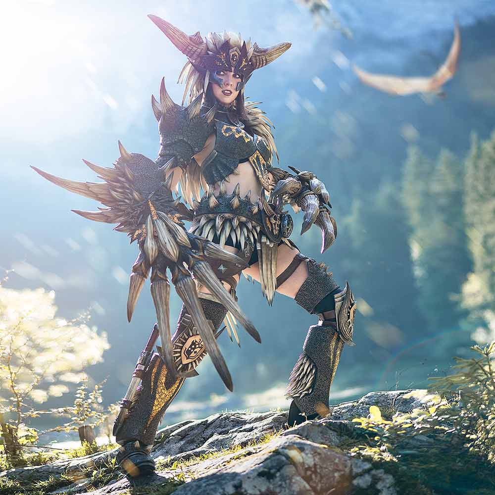 Kamui_Cosplay_Zinogre_Before_After