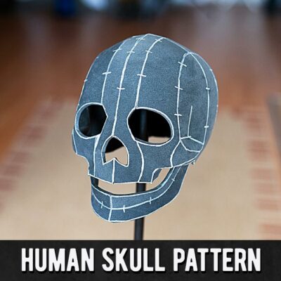 Human Skull Pattern - Digital Download | PDF by Kamui Cosplay