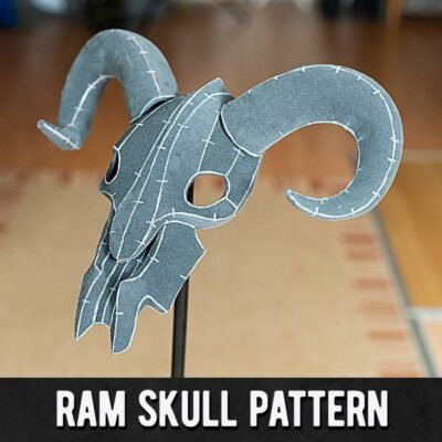 Ram Skull + Horn Pattern - Digital Download | PDF by Kamui Cosplay
