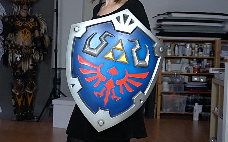 Kamui Cosplay Legend of Zelda Hylian Shield Prop Making DIY Crafts EVA Foam