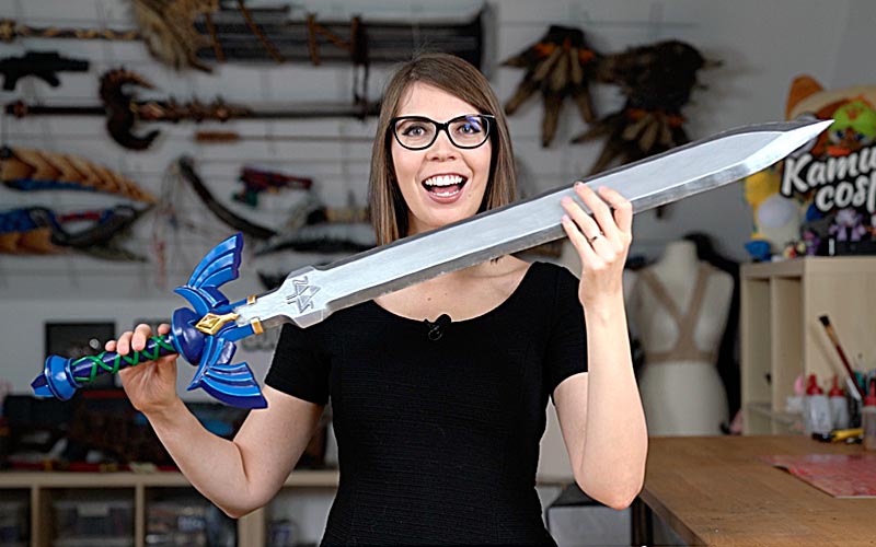 Kamui Cosplay Legend of Zelda Master Sword Prop Making, EVA Foam, DIY Crafts
