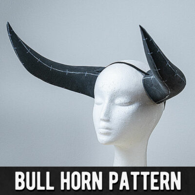 Bull Horn Foam Pattern - Digital Download | PDF by Kamui Cosplay