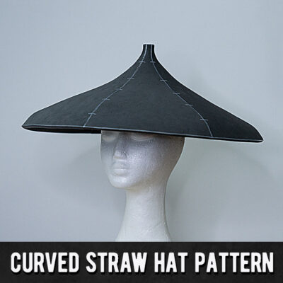 Curved Straw Hat Pattern - Digital Download | PDF by Kamui Cosplay