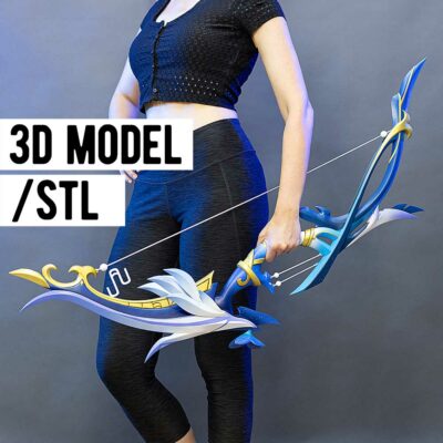 Aqua Simulacra Bow (Genshin Impact) - 3D Model Download by Kamui Cosplay
