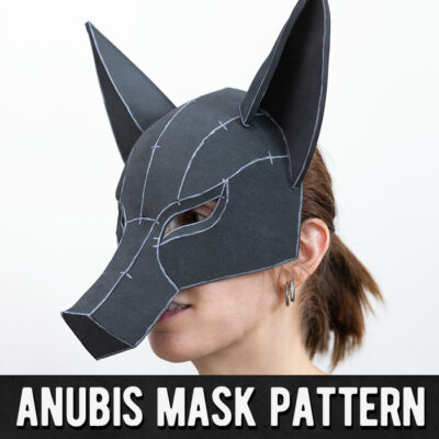 Anubis Fox Mask EVA Foam Pattern by Kamui Cosplay 2