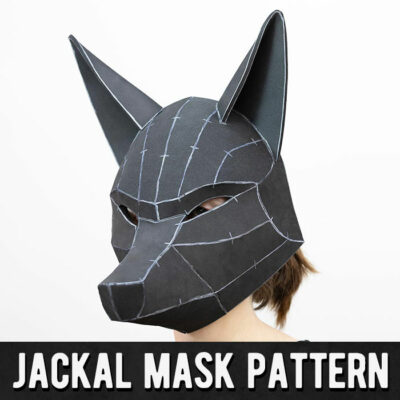 Jackal Fox Mask EVA Foam Pattern by Kamui Cosplay