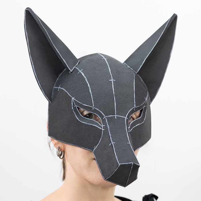 Anubis Fox Mask EVA Foam Pattern by Kamui Cosplay