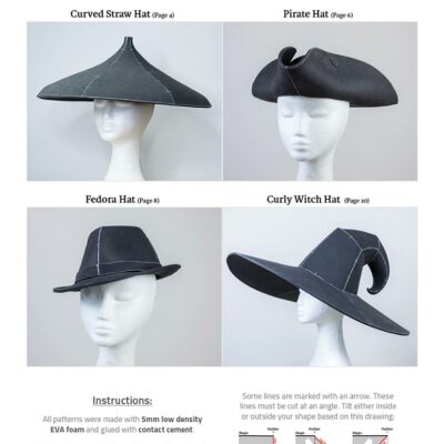 Hat Pattern Collection 2 by Kamui Cosplay Overview