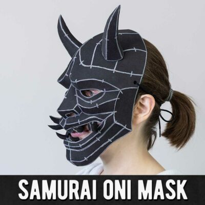 Samurai Oni Mask Pattern - Digital Download | PDF