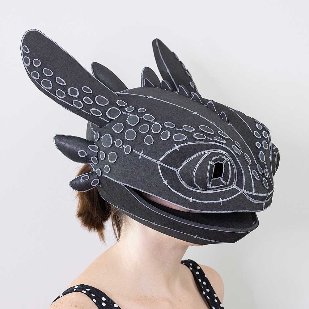 Toothless Mask Pattern - Digital Download | PDF - Image 6