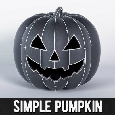 Simple Spooky Pumpkin Pattern by Kamui Cosplay