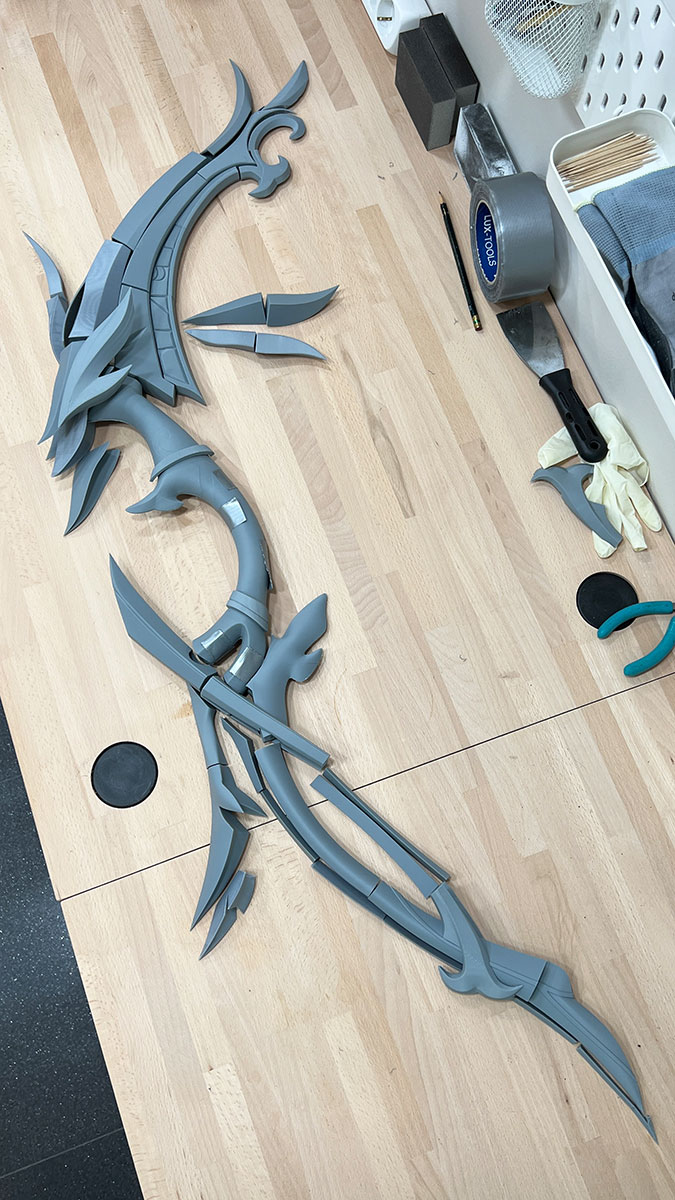 Yelan Cosplay Bow Aqua Simulacra by Kamui Cosplay