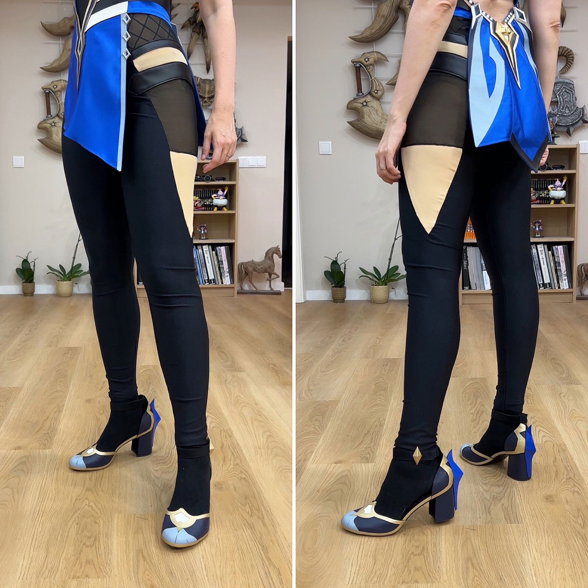 Yelan Cosplay Leggings in Progress by Kamui Cosplay
