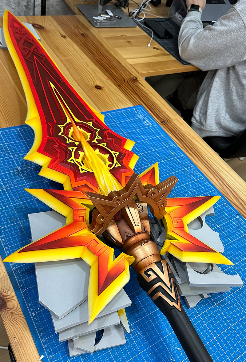 Mauvika's Sword Finished Paintjob by Kamui Cosplay