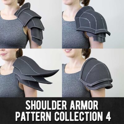 Shoulder Armor Pattern Collection 4 (4 Designs) - Digital Download | PDF