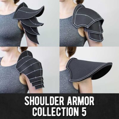 Shoulder Armor Pattern Collection 5 (4 Designs) - Digital Download | PDF